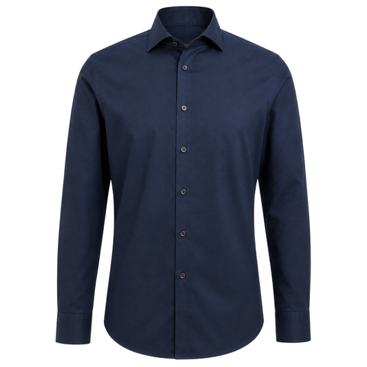 Navy Cotton Formal Shirt for Men and Women