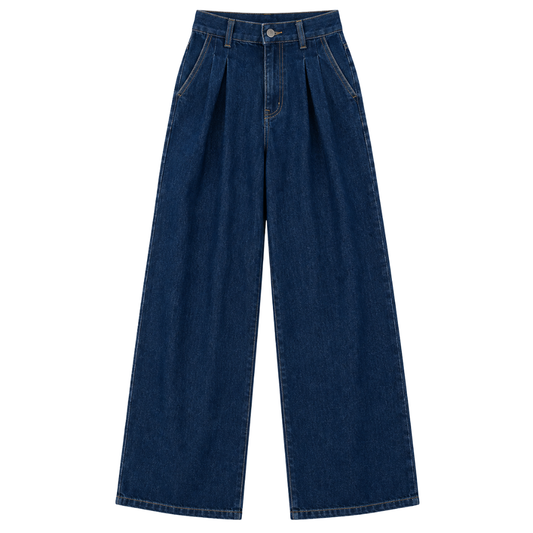 Indigo Wide Leg Denim Jeans