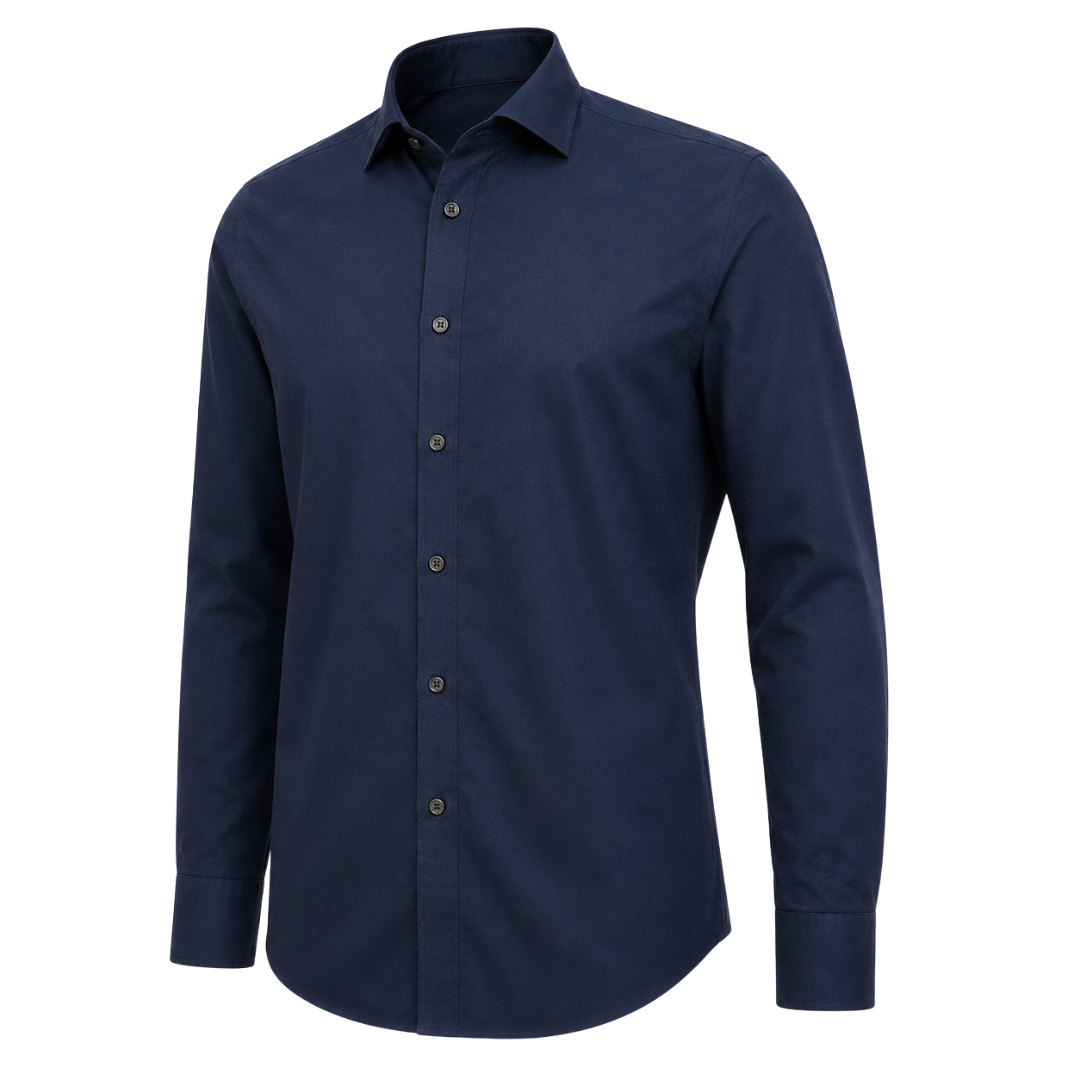 Navy Cotton Formal Shirt for Men and Women