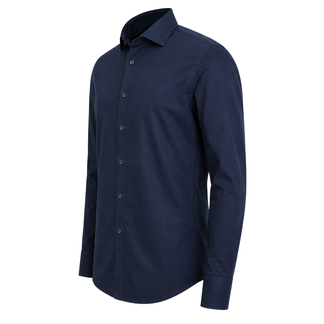Navy Cotton Formal Shirt for Men and Women