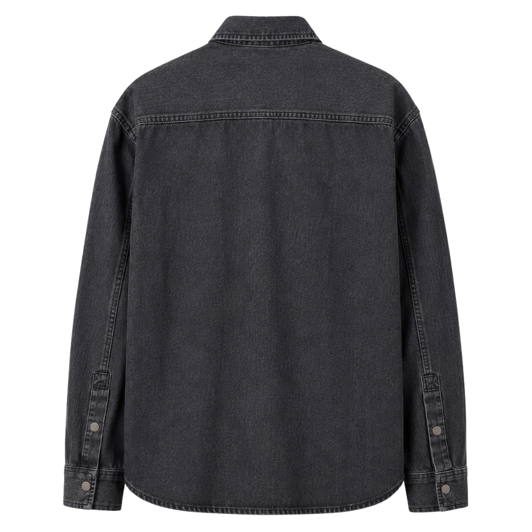 Charcoal Denim Utility Shirt
