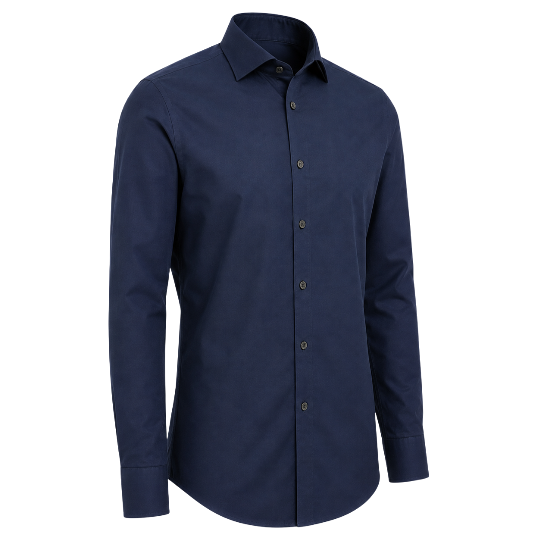 Navy Cotton Formal Shirt for Men and Women